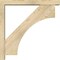 Ekena Millwork Westlake Block Rough Sawn Bracket w/ Offset Brace, Douglas Fir, 4"W x 26"D x 26"H BKT0402X26X26WTL05RDF - alternate 2